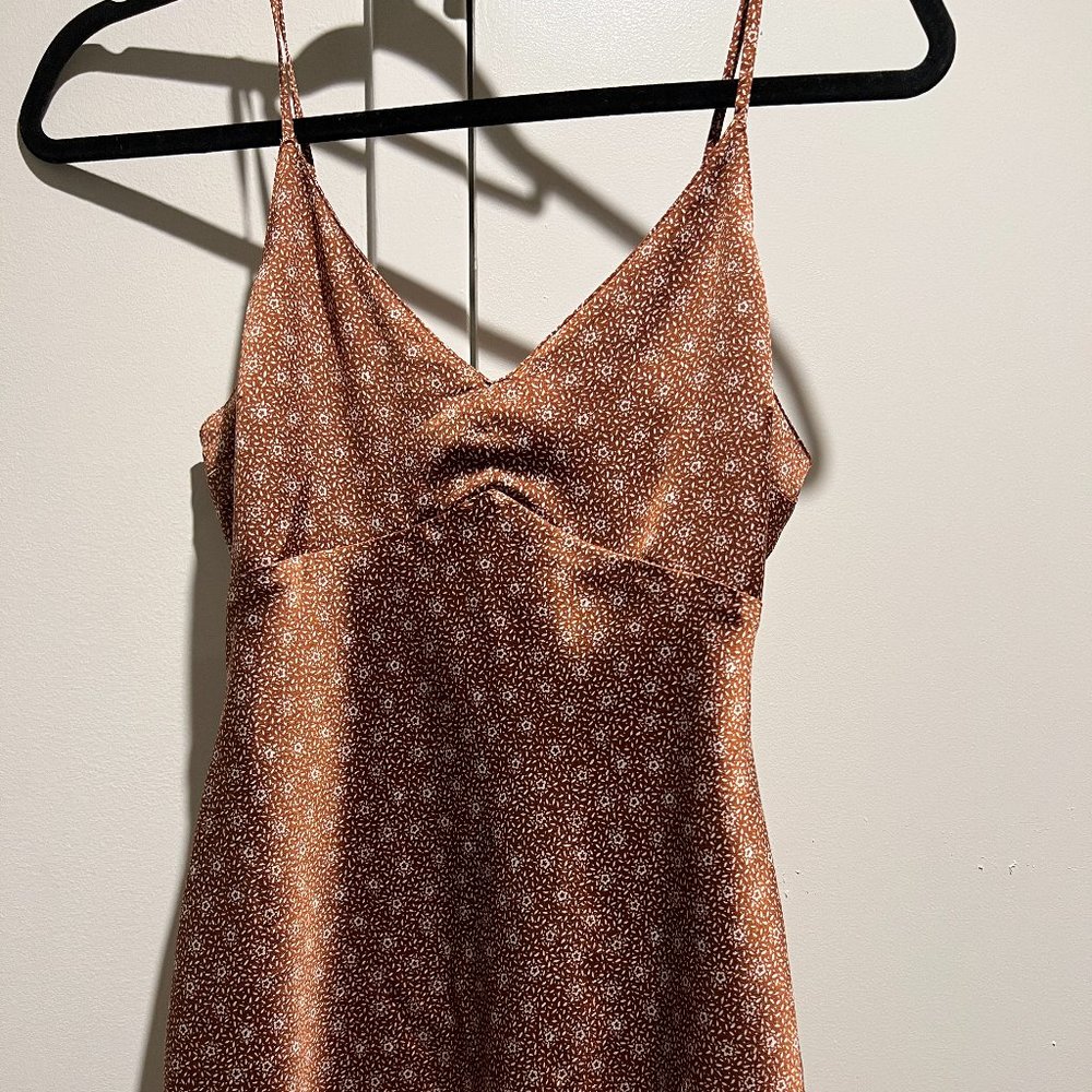 Abercrombie and Fitch satin slip mini dress in XSP